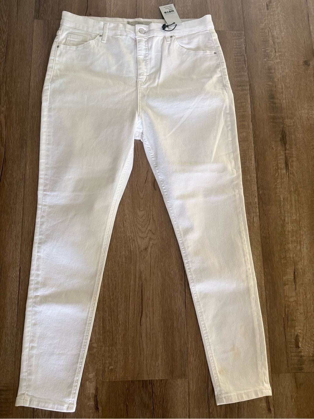 New Topshop Moto Women’s White Stretch Skinny Jeans